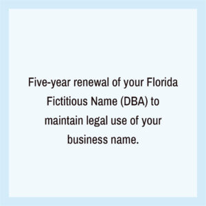 Fictitious Name Renewals