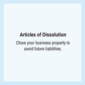 Articles of Dissolution